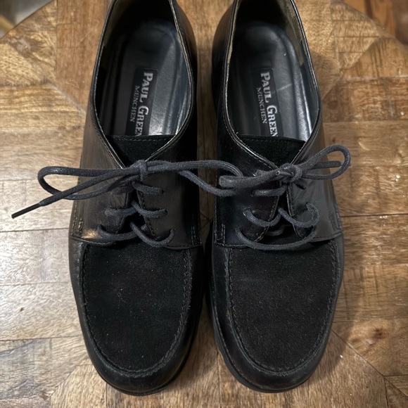 Paul Green Leather Lace Up Loafers 7 - Picture 9 of 12